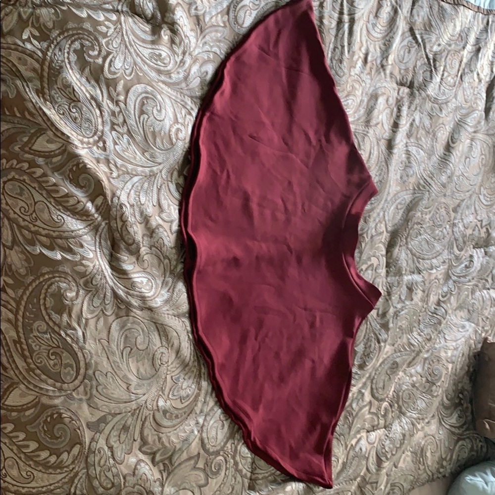Burgundy skirt
